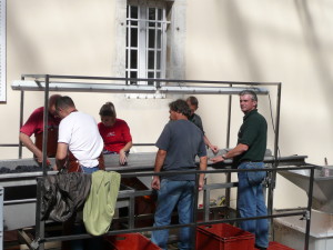 The sorting table at Perrot-Minot