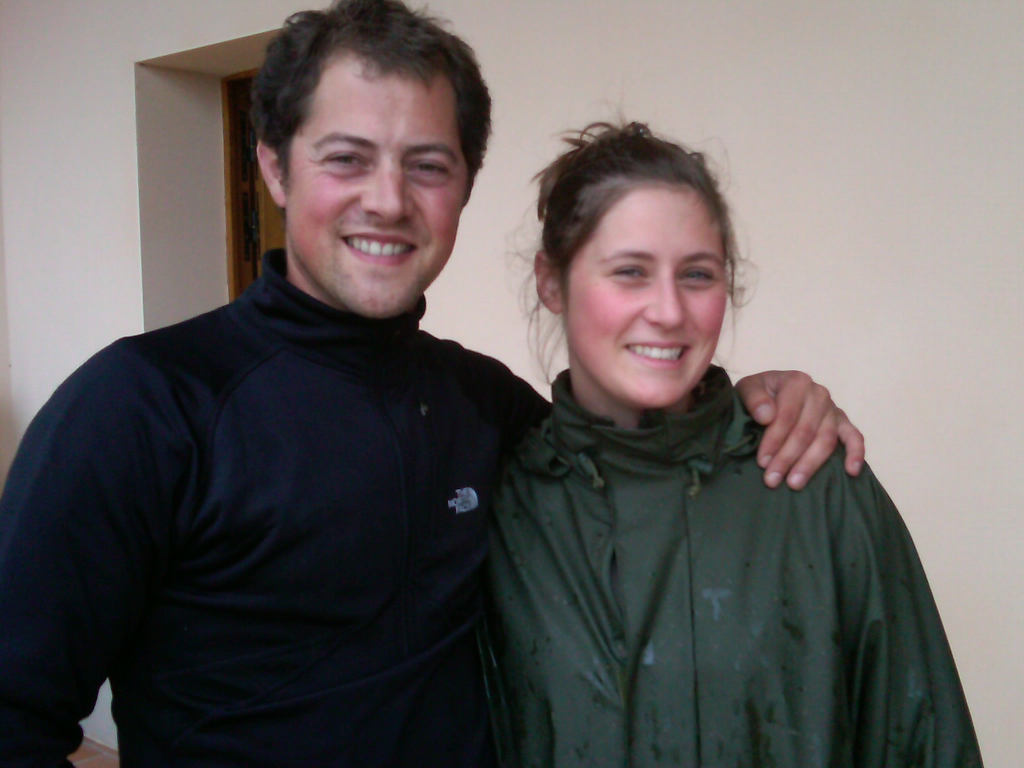 Arnaud Mortet with his sister Clémence