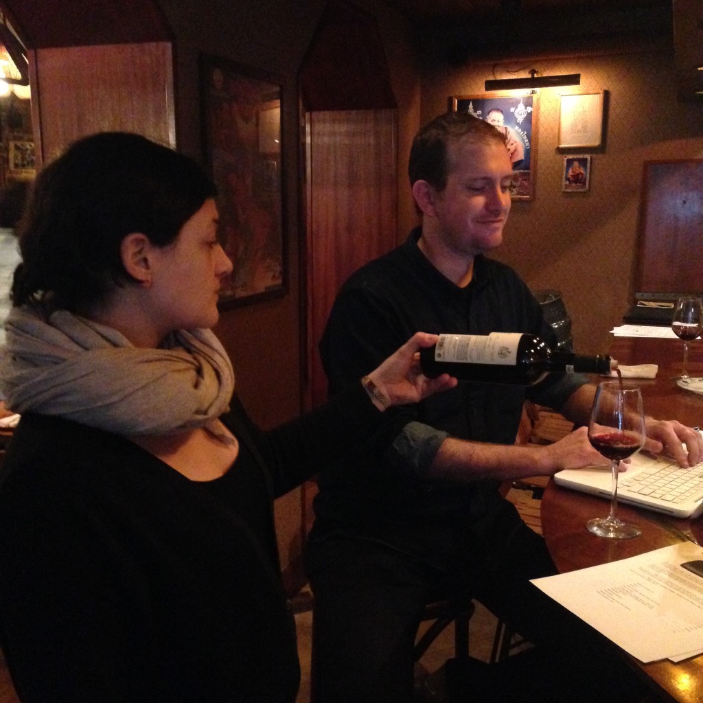 Lauren pouring at Uncle Boons